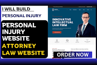 build personal injury attorney lawyer law firm website with wordpress