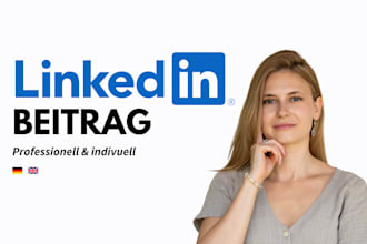 write a linkedin post