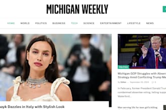post press release or interview on michigan weekly newspaper website