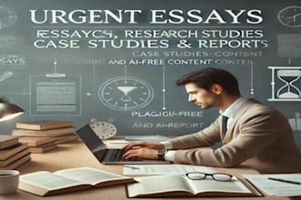 do urgent essay writing, research, case study report