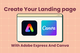 design landing pages with adobe express and canva