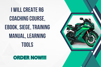 create r6 coaching course, ebook, siege, training manual, learning tools