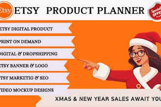 etsy planner etsy digital product planner etsy product design etsy seo promotion