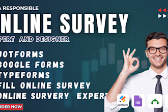 fill online survey, questionnaire on google forms, jotform, typeform
