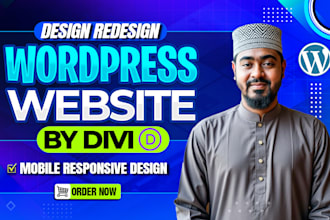 design redesign wordpress website by divi builder divi theme as divi expert