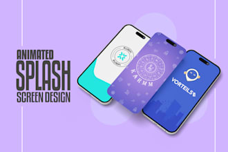 design an awesome animated splash screen for your mobile app