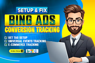 do microsoft bing ads uet tag,conversion goals,ecommerce tracking setup by GTM