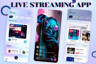 develop live streaming app video streaming app streaming website live streaming