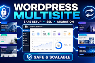 set up wordpress multisite migration, SSL and domain mapping