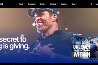 design a coaching website, trainer website, consulting website