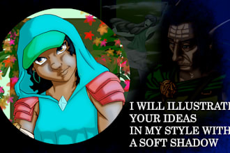 illustrate your oc creature or fanart in my style