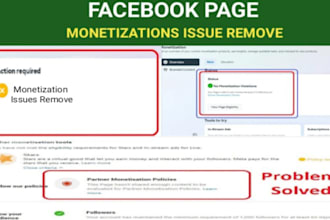 solve facebook pages monetization issues in 15 minutes