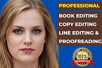 do copy editing, line editing and proofreading