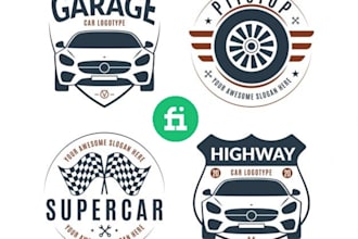 do make automotive, auto detailing, car wash, and car rental logo design