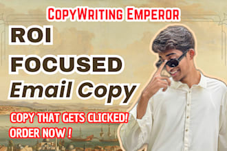 do ROI focused email copy for sales