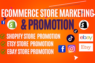 increase shopify etsy sales SEO store audit ebay marketing ads shop promotion