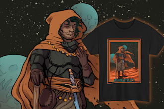 create a customized t shirt, hoodie, or poster design