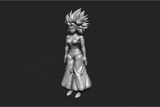 sculpt 3d bjd 3d doll toy design 3d articulated model for 3d printing