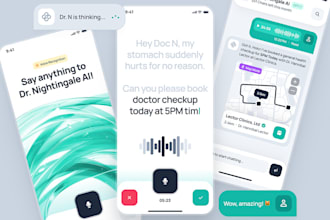 build ai chatbot app, ai website, ai compliance app, clubhouse voice chat app