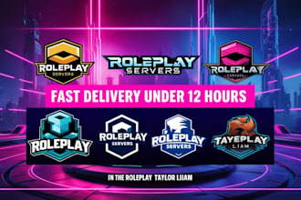 do professional fivem roleplay logo, discord server and fivem banners