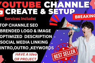 create and setup  youtube channel