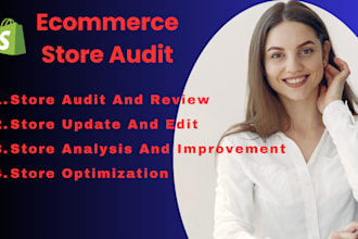 professionally audit review fix edit shopify dropshipping ecommerce website cro