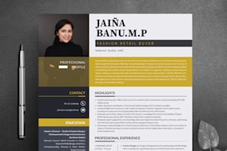 make professional resume design, cv, and cover letter templates