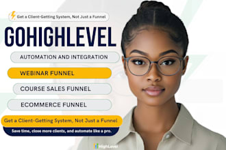 gohighlevel automation sales funnel landing page go high level course set up
