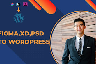 convert xd, PSD, or figma to wordpress or figma to elementor