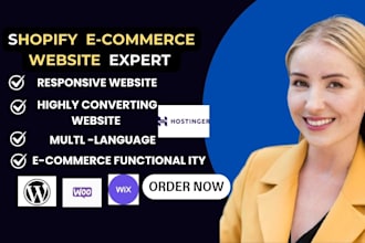 design webshop, webstore, ecommerce hostinger, wix, shopify, wix website