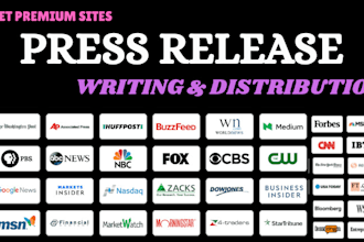 press release writing, distribution, submit press release, public relations