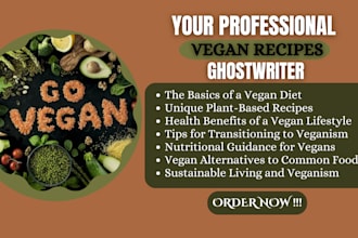 be your ghost book writer, non fiction ghost writer, recipe book