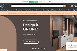 build shopify store ecommerce dropshipping website for europe home appliance