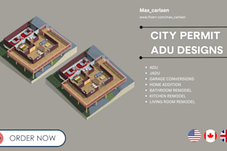 be city permit architect for adu, full house plans or home remodel