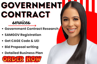 do government contract bid proposal samgov cage code rfp rfq rfi business plan