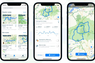 develop hotel booking app, cycling app, communication app, messaging app