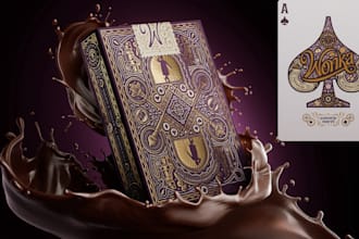 design unique card game board game art with card box guidebook card illustration