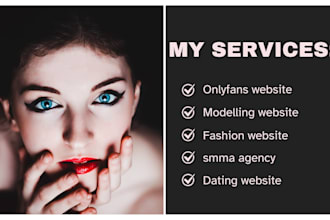 onlyfans modelling website spa website dating site smma agency website