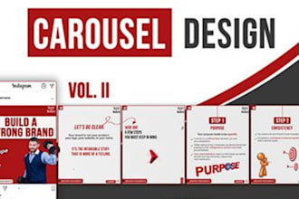 design banner carousel for instagram, facebook and linkedin