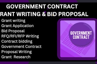 draft govgrants federal grant letter bid proposal win business contract samgov