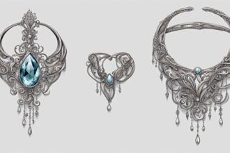 do a quick jewelry sketch design your concept