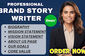 write your brand story, about us, mission statement, amazon brand story, vision