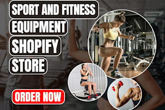 design sport equipment exercise machine home gym workout accessory shopify store
