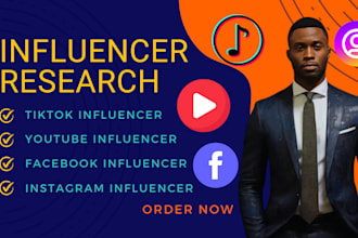 do facebook instagram research for  influencer marketing