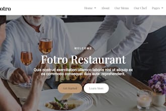 design restaurant wordpress website with online ordering system
