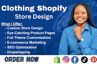 design profitable clothing shopify store fashion store clothing shopify website