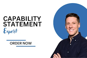 design a professional capability statement for your business