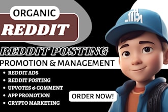 manage reddit post for ecommerce website app product, iptv business, crypto link
