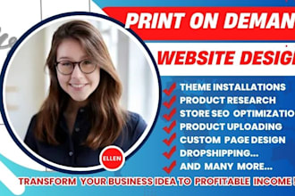 do completely premium print on demand payhip store, esty store or shopify store