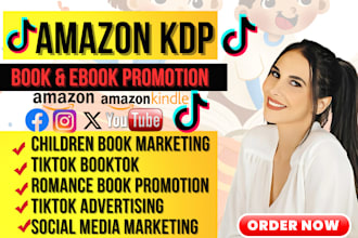 amazon kdp marketing booktok book advertising tiktok childrens book promotion